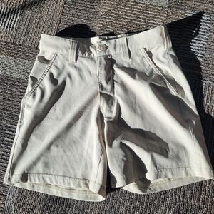Huk Boy's Light Tan Flat Front Shorts